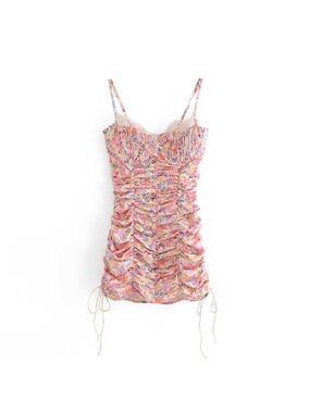 STRANGERS & LOVERS Edge of Paradise Floral Print Dress Size Small